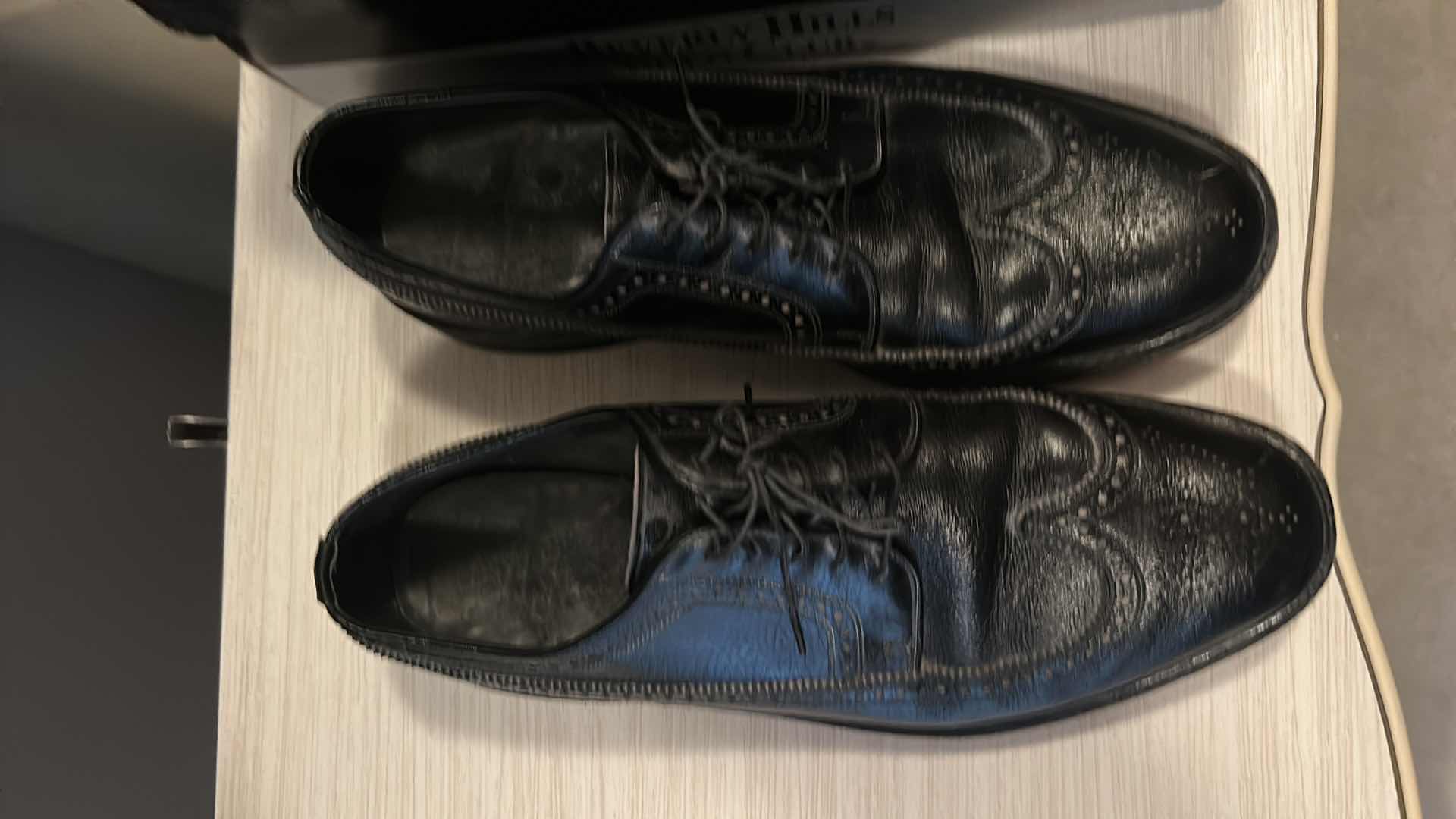 Photo 1 of 3 PAIRS OF MEN’S LEATHER DRESS SHOES, INCLUDING ALLIGATOR LEATHER SIZE 10.5