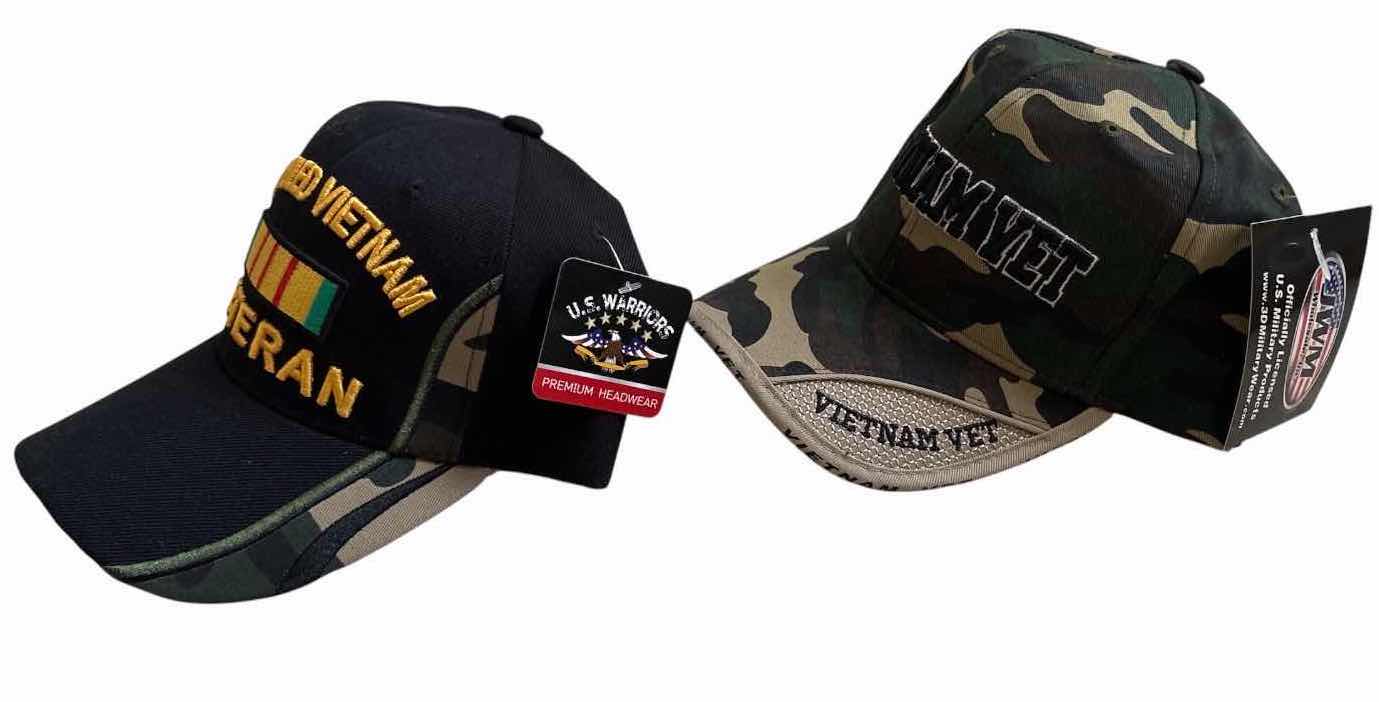 Photo 1 of (4)PCS COMMEMORATIVE BASEBALL CAPS INCLUDING VIETNAM VETERAN, DISABLED VIETNAM VETERAN, POW/MIA 2-NWT $120