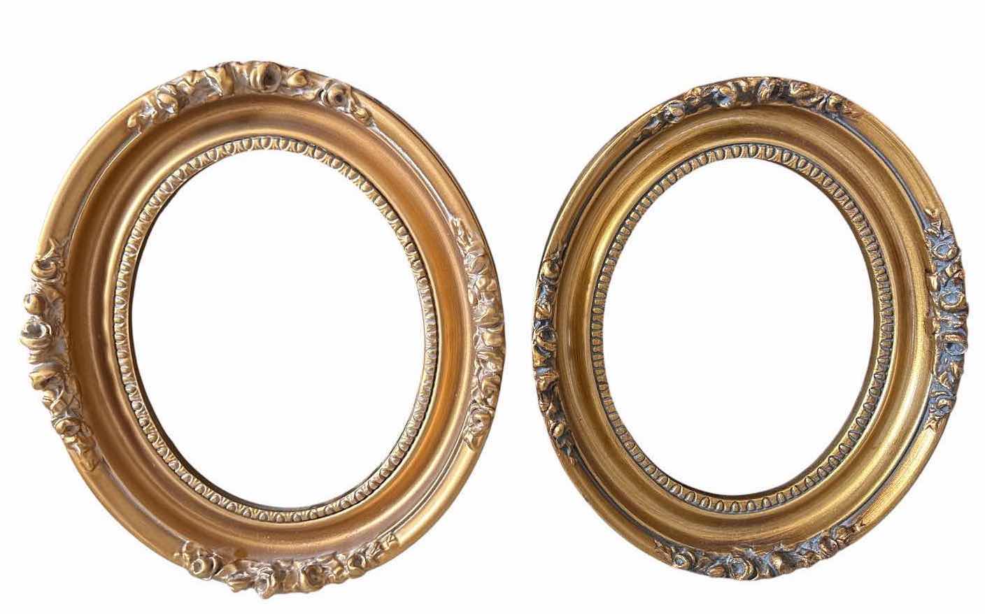 Photo 1 of (3)PCS DECORATIVE OVAL PICTURE FRAME 14”X17”