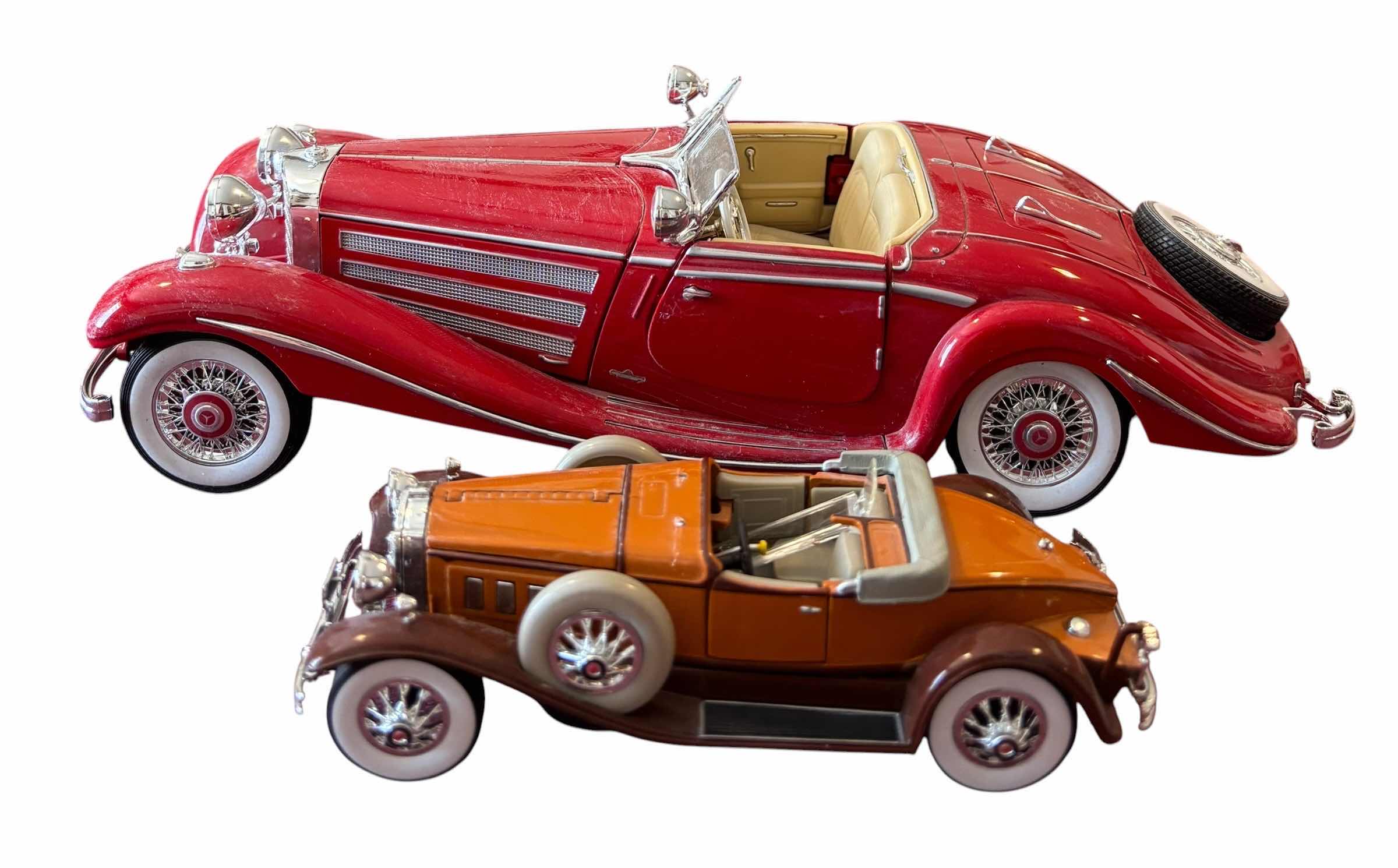 View 1 of 1936 MERCEDES BENZ ROADSTER & 1930 PACKARD BOATTAIL SPEEDSTER COLLECTIBLE CARS
