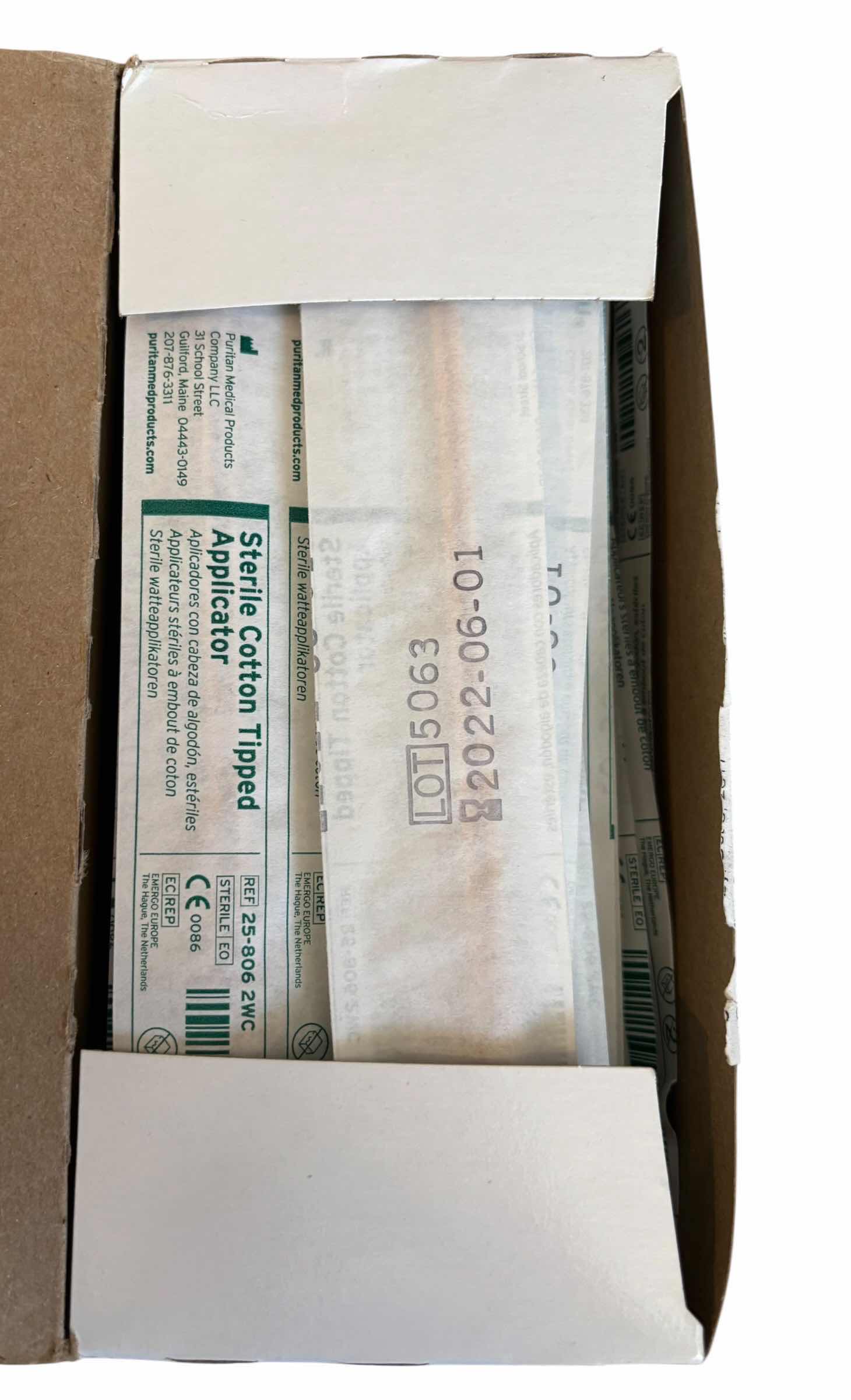 Photo 1 of COTTON TIP STERILE APPLICATORS IN ORIGINAL BOX