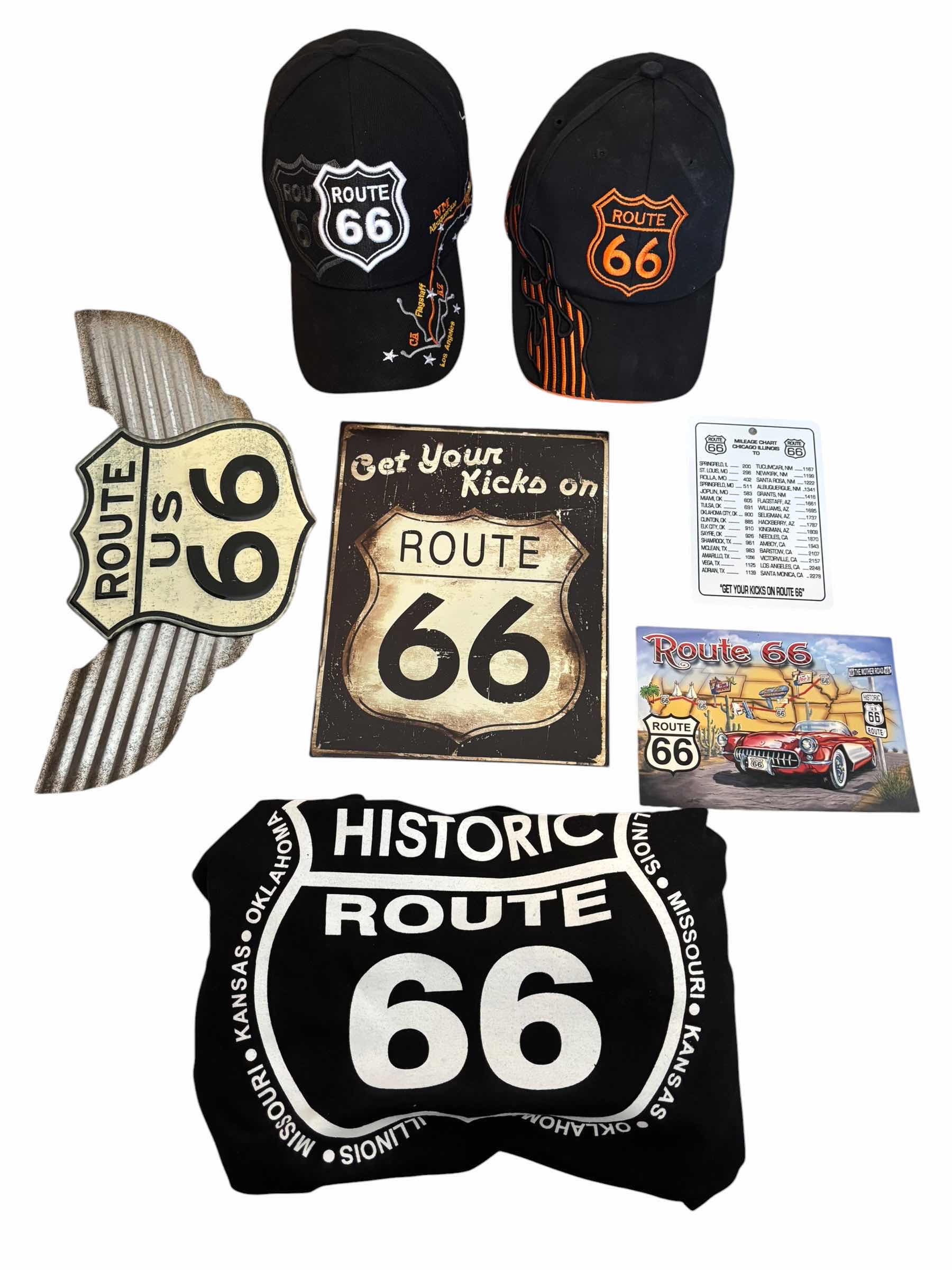 Photo 1 of COLLECTION OF ROUTE 66 ITEMS, SHIRT SIZE XL