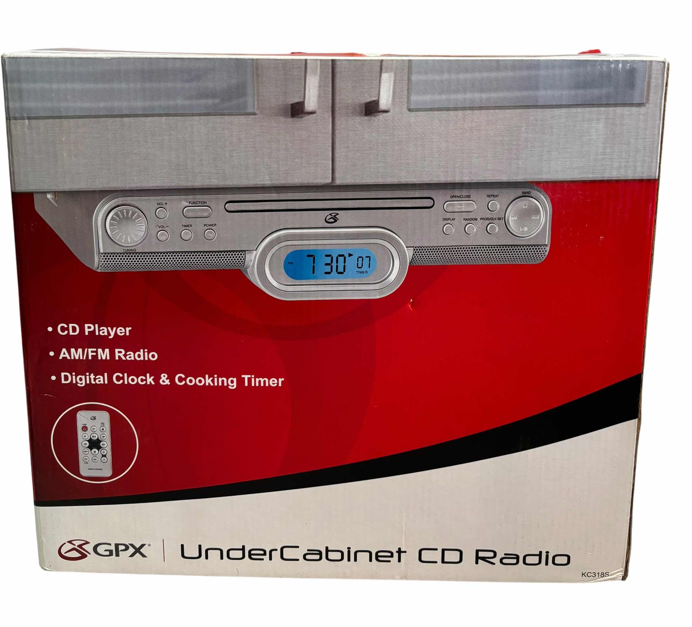 Photo 1 of NIB GPX UNDERCABINET CD RADIO $55