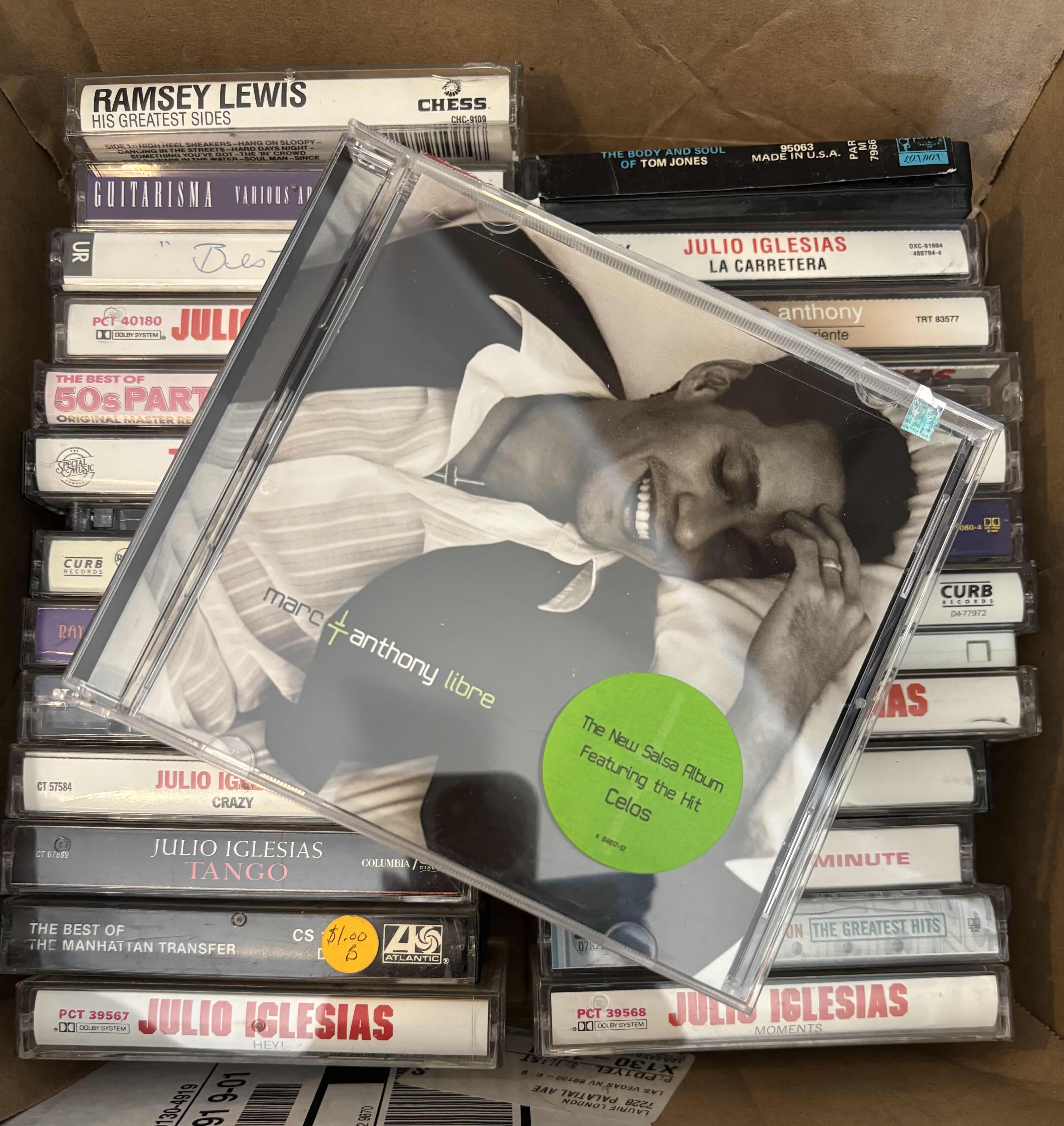 Photo 1 of COLLECTION OF CASSETTE TAPES & CDS