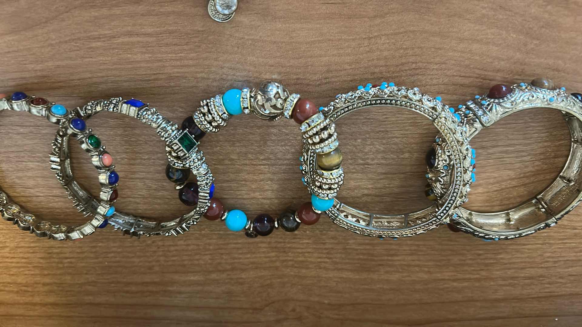 Photo 1 of 7- BOHO FASHION BRACELETS W STRETCH BEADED DESIGN