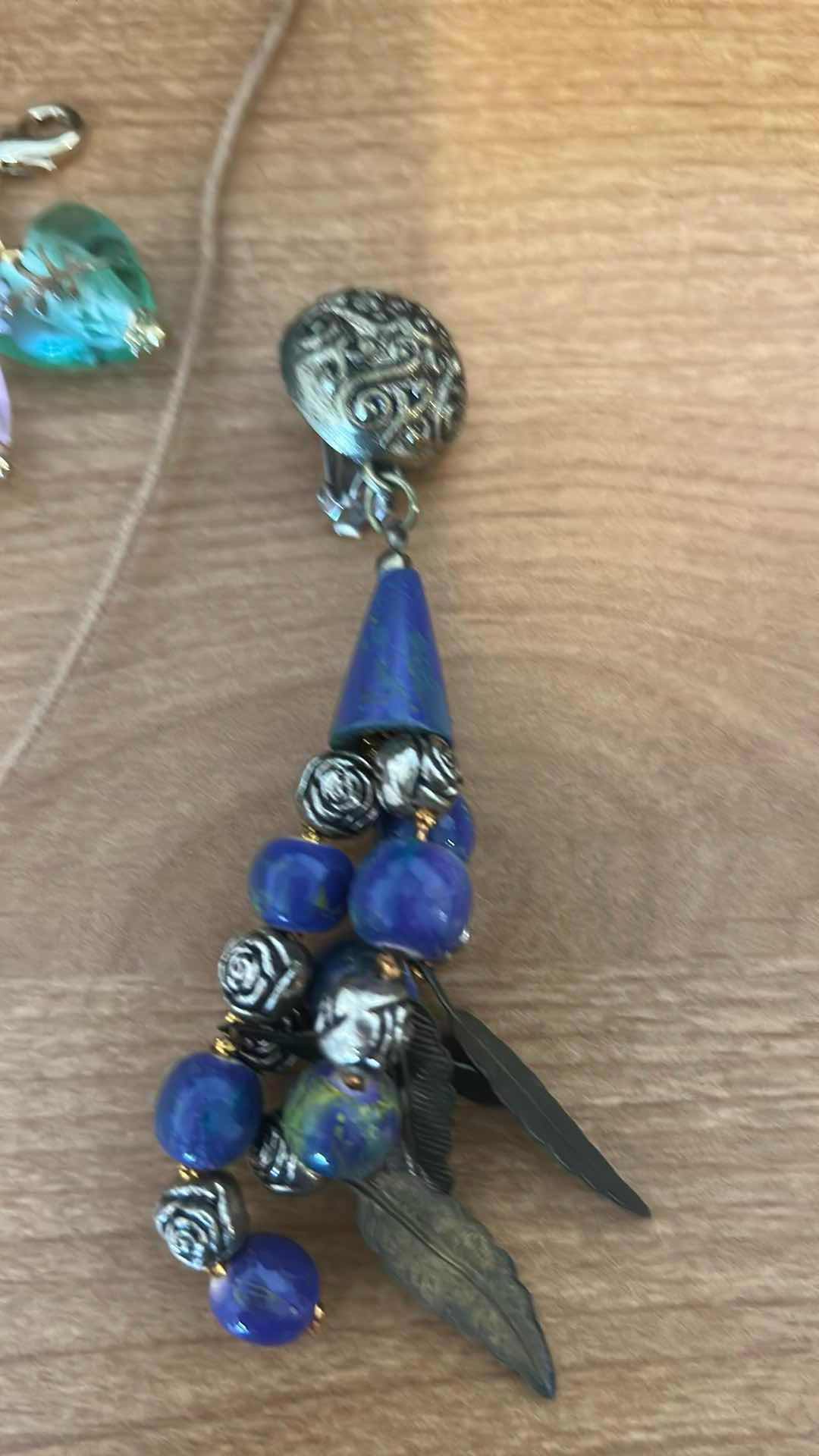 Photo 1 of 2 -BRACELET 2 CLIP ON EARRINGS HEART NECKLACE