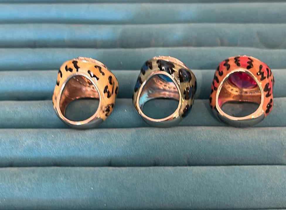 Photo 1 of 3- GEMSTONE COCKTAIL RINGS SIZE 7