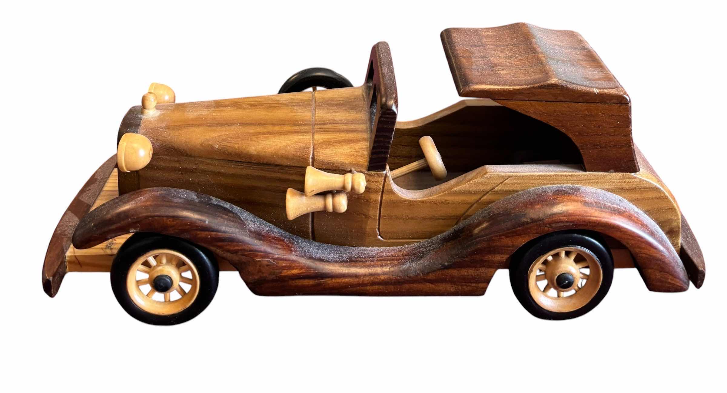 Photo 1 of WOOD MODEL CARS (2) 11”L