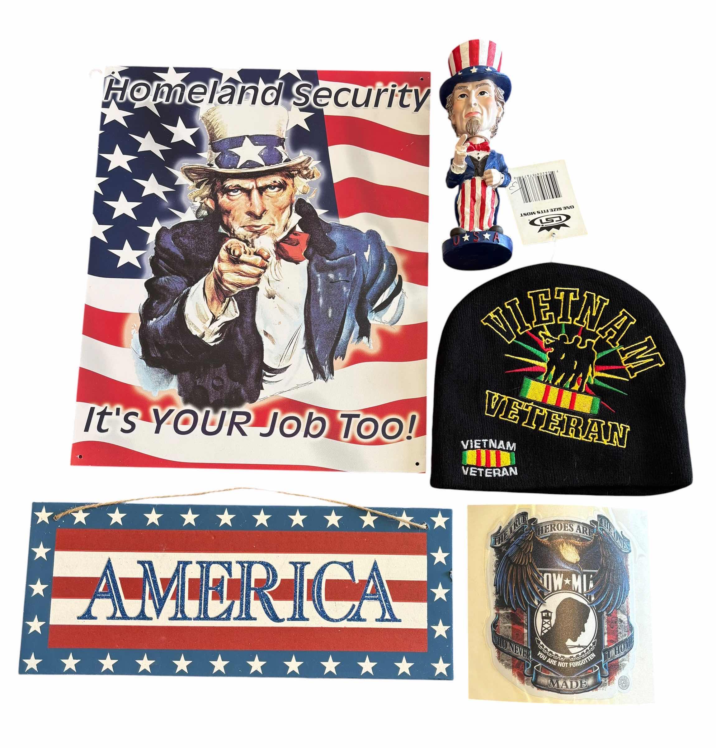Photo 1 of AMERICA DECOR & NWT VIETNAM BEANIE