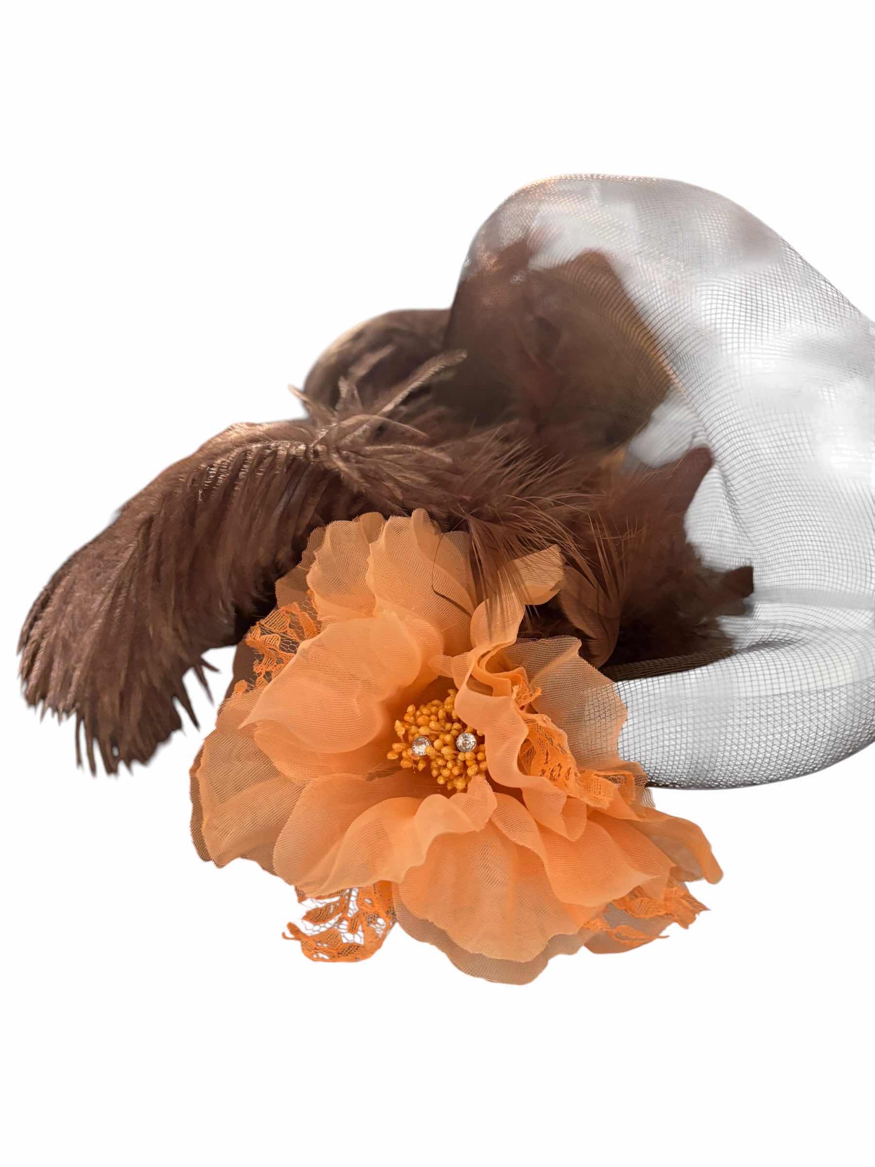 Photo 1 of COLLECTION OF SMALL HATS (4) WITH HAIR CLIPS