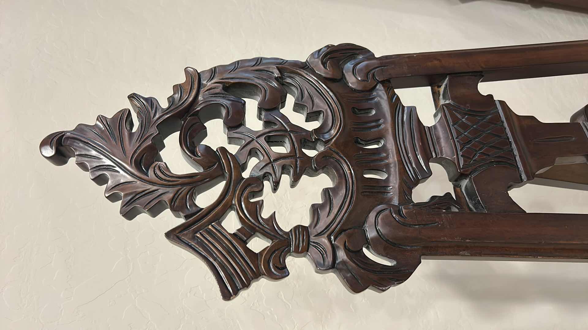 Photo 1 of LOUISE XV STYLE CARVED MAHOGANY FINE ART DISPLAY EASEL HAND CARVED MAHOGANY FLOOR STAND. 19.5” x H66” $289