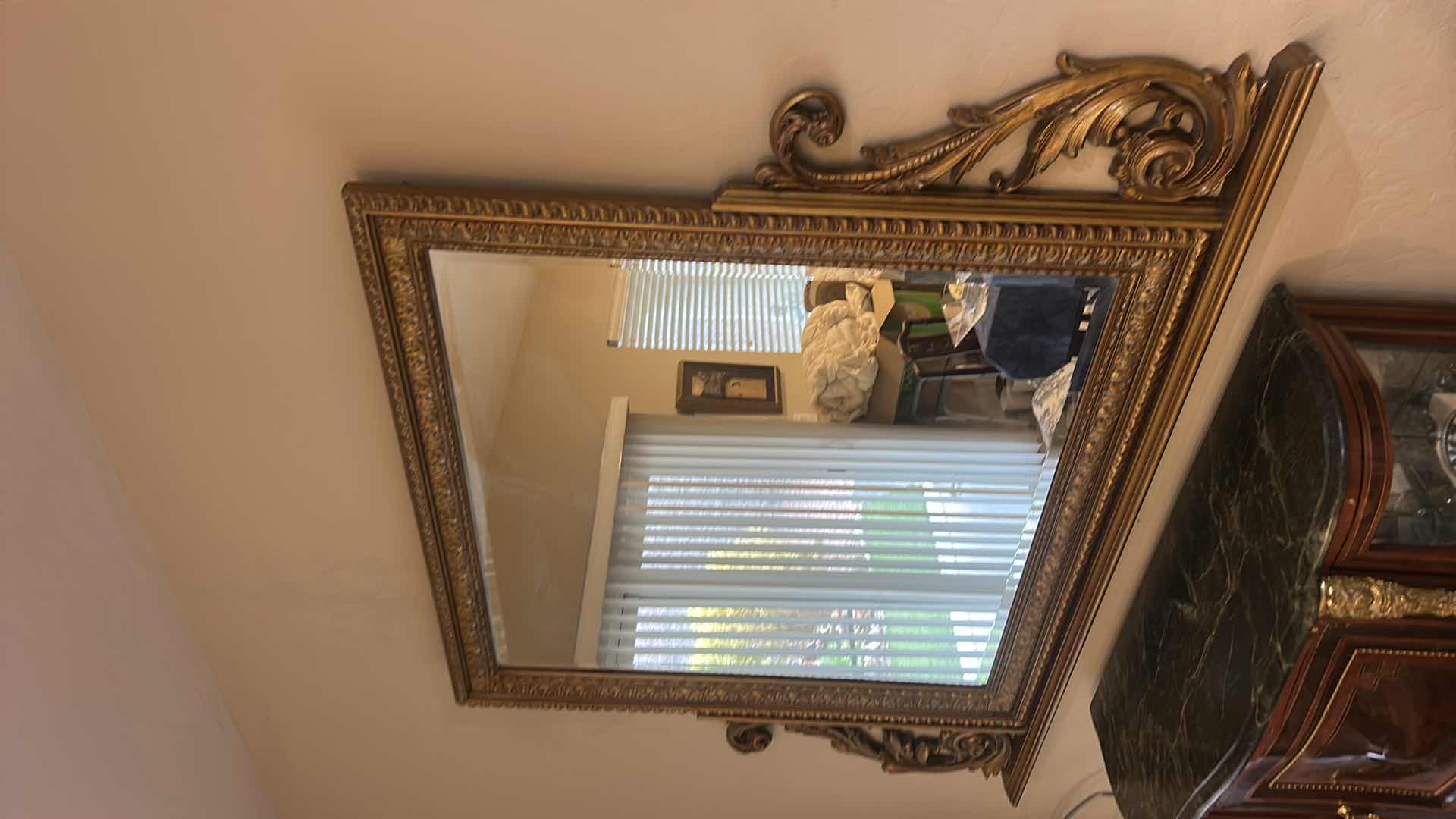 Photo 1 of VINTAGE HOLLYWOOD REGENCY STYLE GOLD GILT WALL MIRROR 66“ x 3“ H4‘