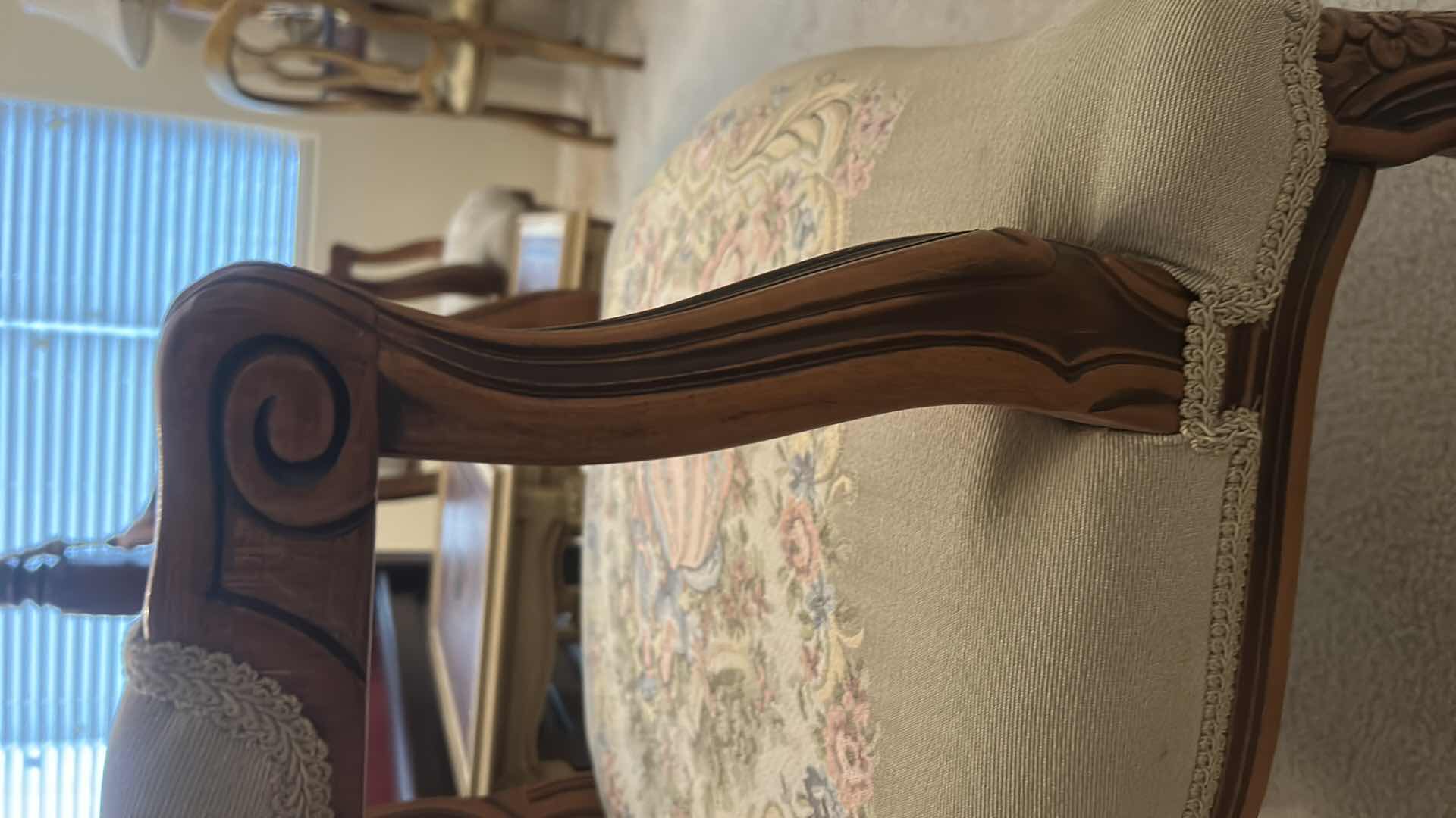 View 6 of 20TH CENTURY ITALIAN MADE CHATEAU D‘AX LOUIS XV STYLE TAPESTRY ARMCHAIR