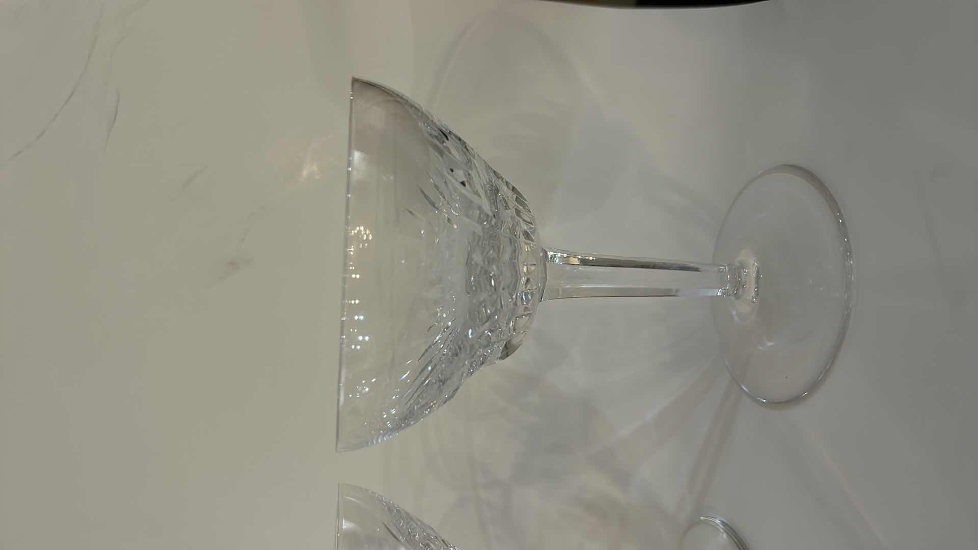 Photo 1 of 7- VINTAGE ROYAL LEERDAM "RUBATO" CHAMPAGNE COUPE / TALL SHERBET GLASSES
