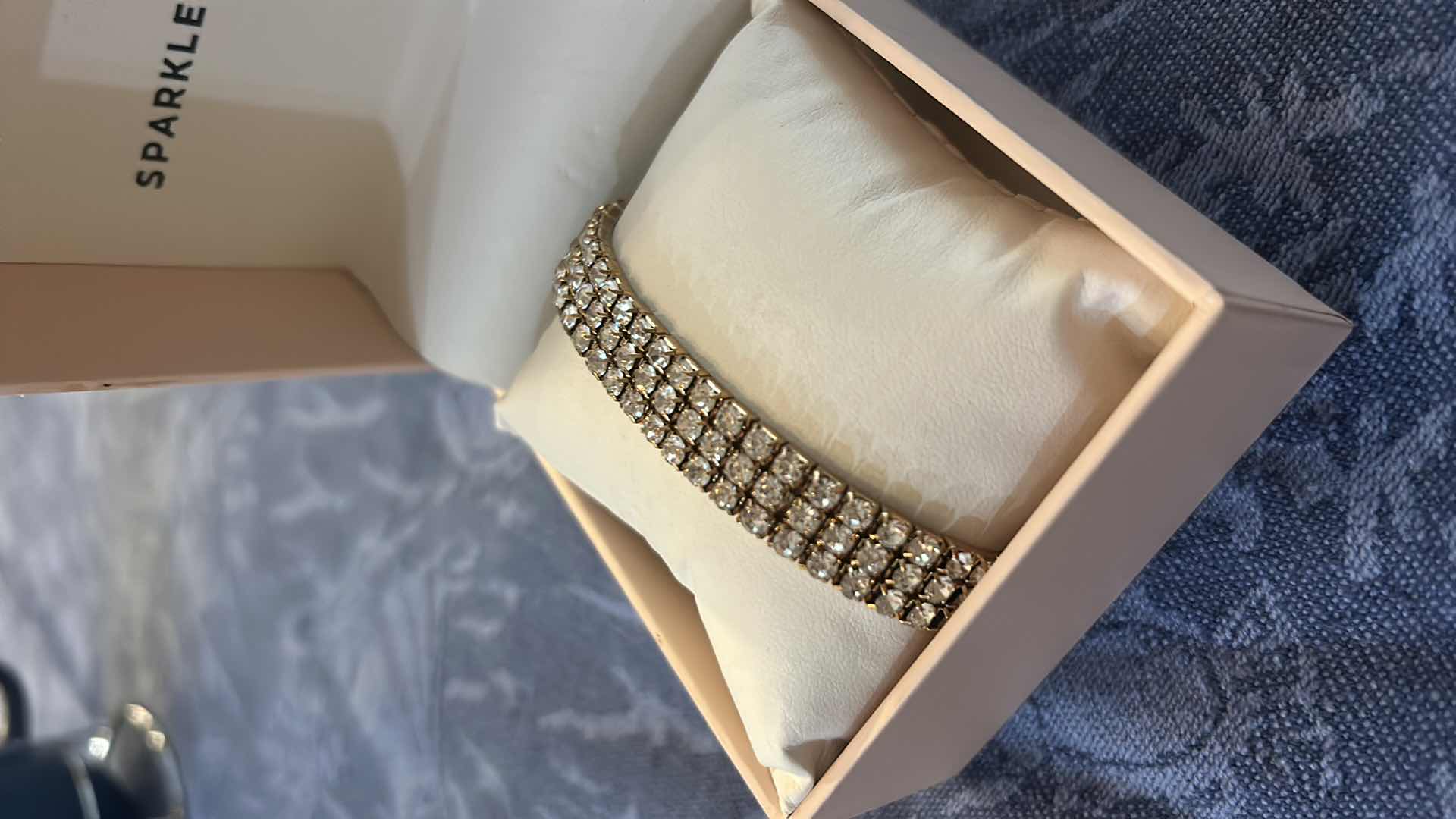 Photo 1 of SPARKLE AND BLING MULTI ROW, RHINESTONE STRETCH BRACELET