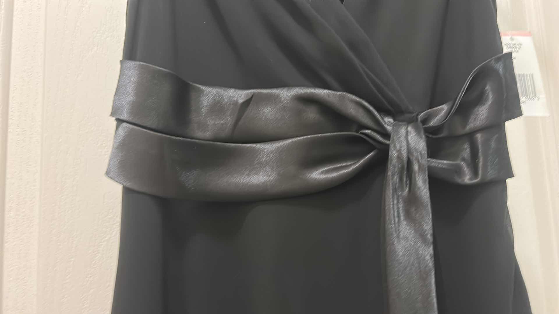 View 3 of NEW WITH TAGS EVAN PICONE BLACK CHIFFON DRESS SIZE 10 $99