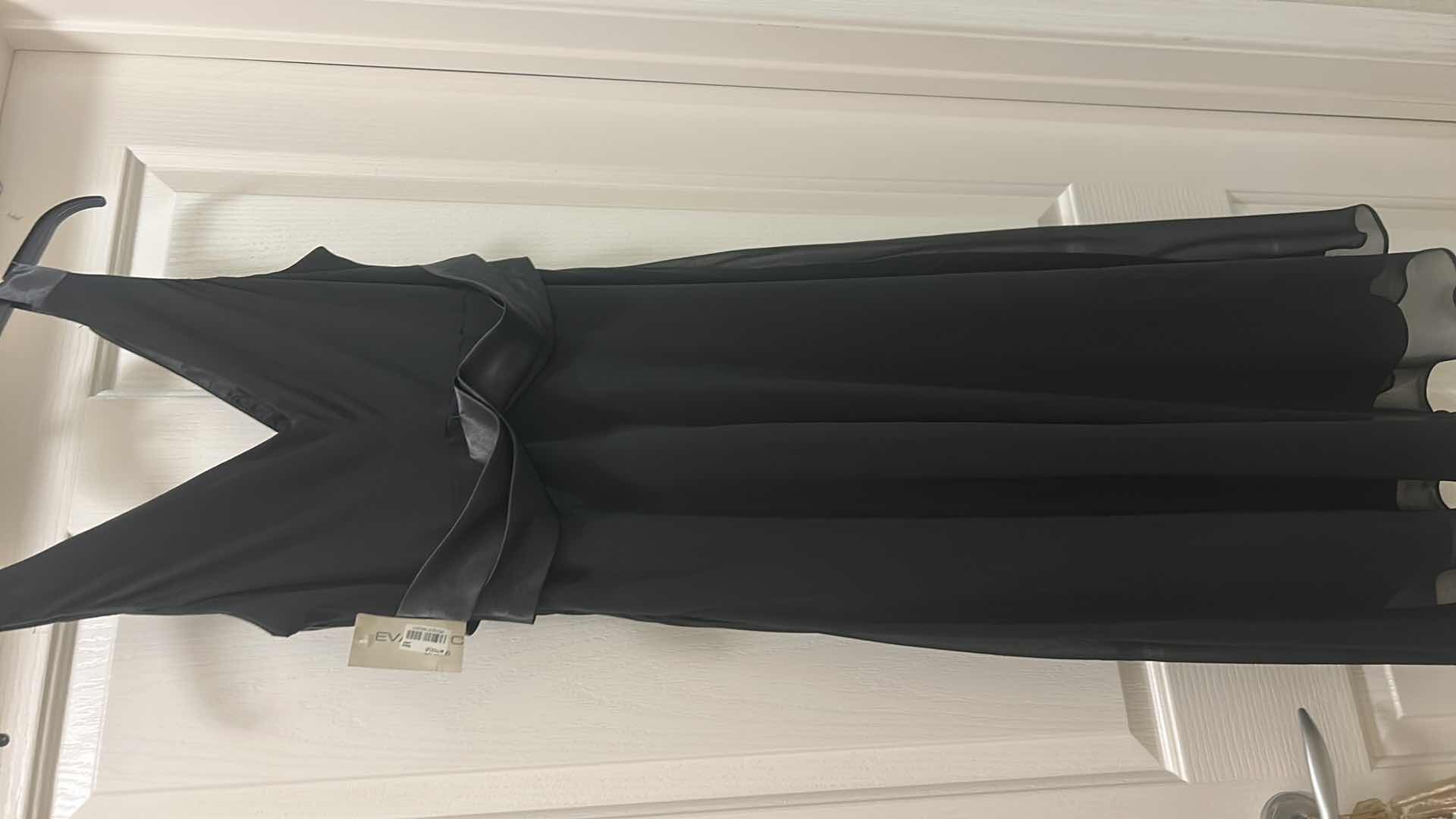 View 5 of NEW WITH TAGS EVAN PICONE BLACK CHIFFON DRESS SIZE 10 $99