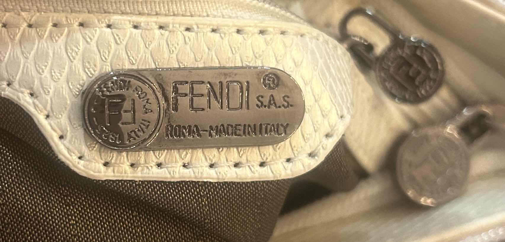 Photo 1 of VINTAGE 1990'S FENDI GLASS BEADED GEOMETRIC PATCH MINI TOTE BAG