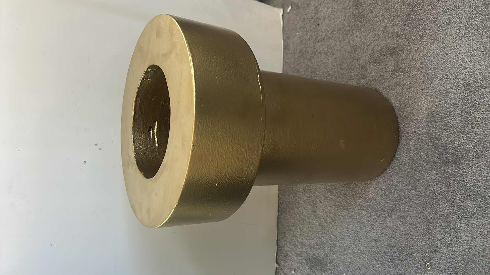 Photo 1 of GOLD CERAMIC VASE 12“ X 18“