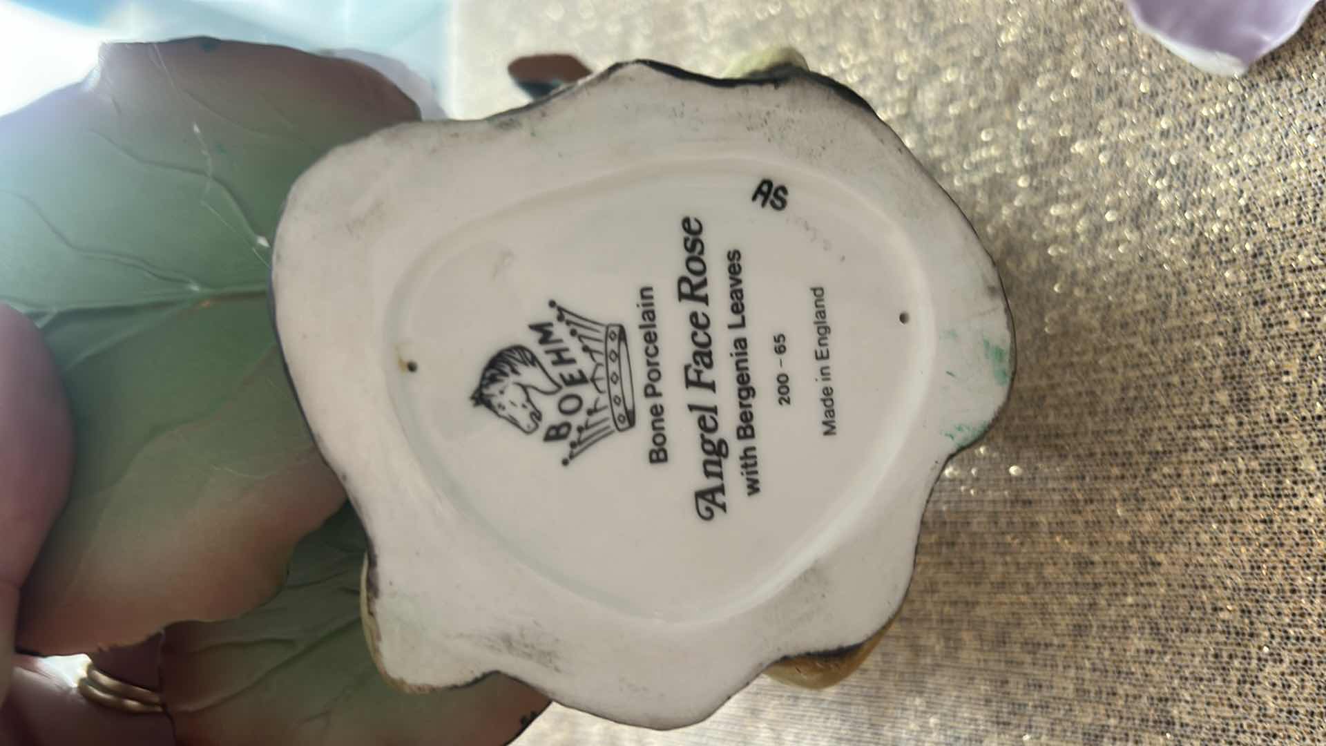 Photo 1 of BOEHM ENGLISH BONE PORCELAIN ANGEL FACE ROSE H4.5”