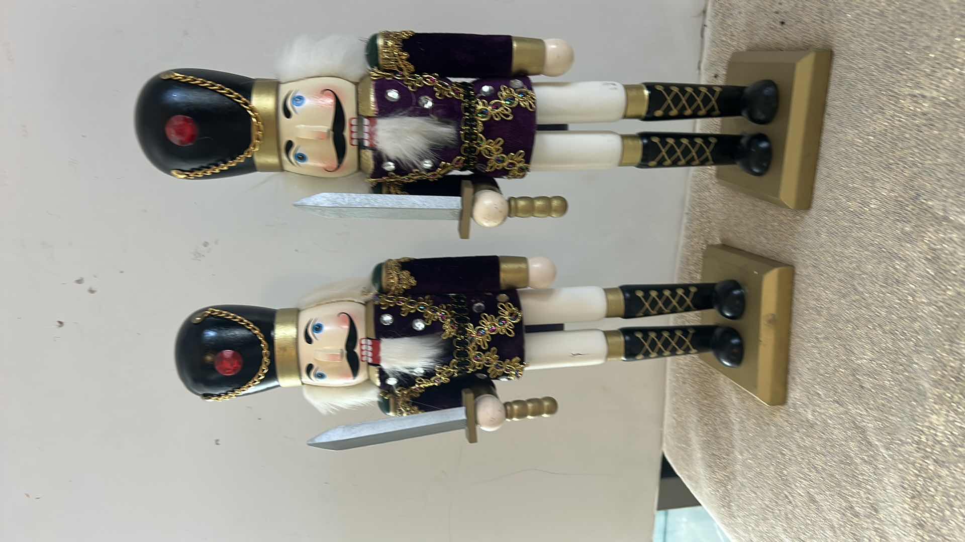 Photo 1 of 2 NUTCRACKER FIGURINES H15”