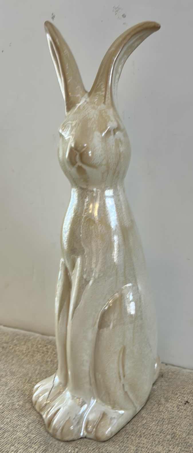Photo 1 of CERAMIC BUNNY FIGURINE H14”