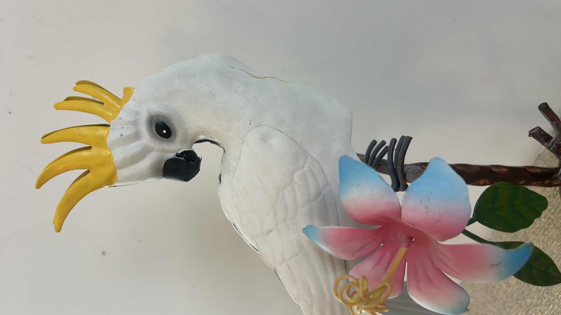 Photo 1 of METAL COCKATIEL OR COCKATOO SCULPTURE H15”