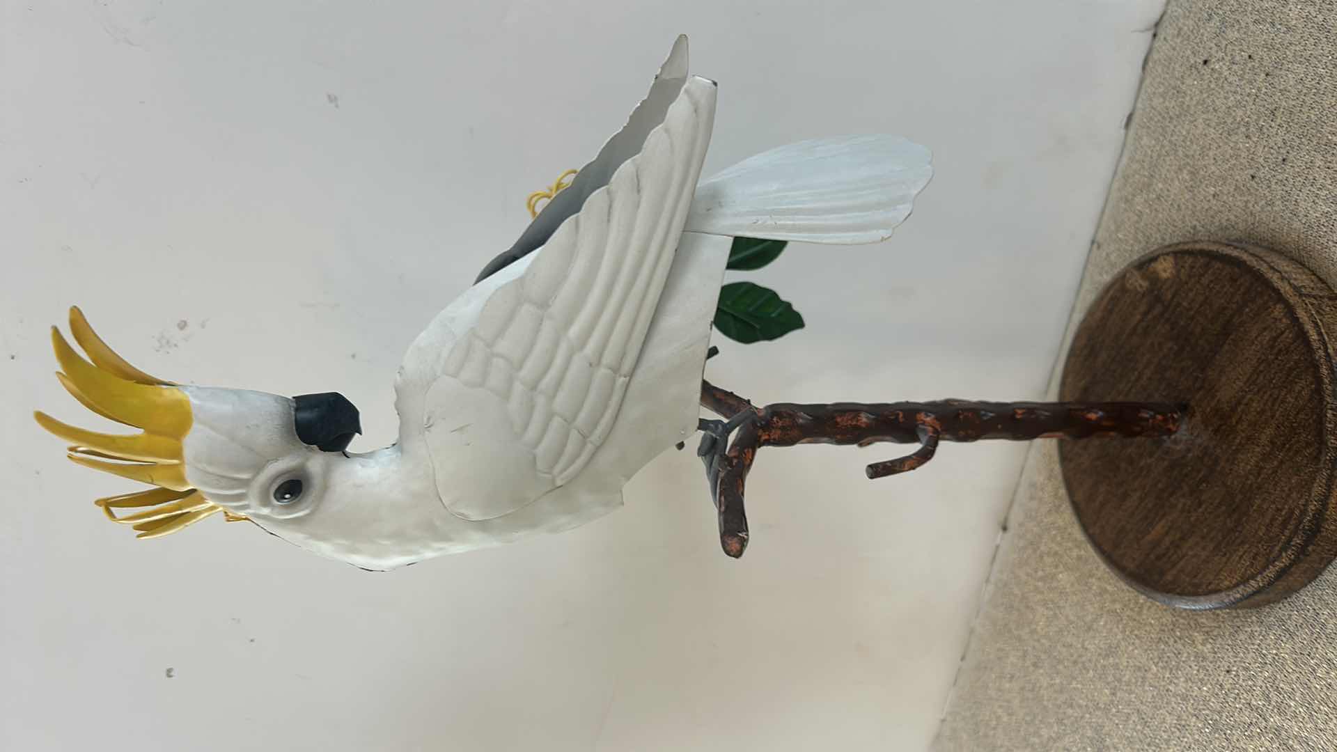 Photo 1 of METAL COCKATIEL OR COCKATOO SCULPTURE H15”
