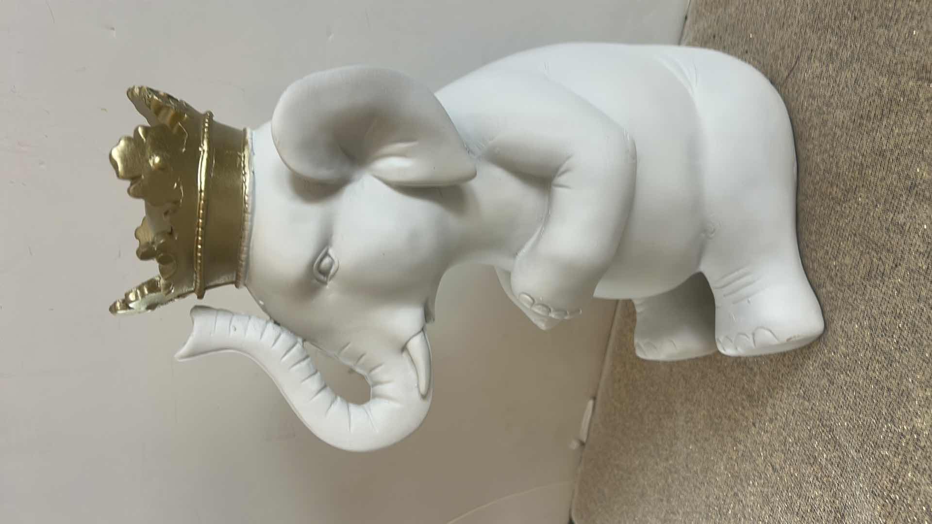 Photo 1 of COMPOSITE ELEPHANT FIGURINE H14”