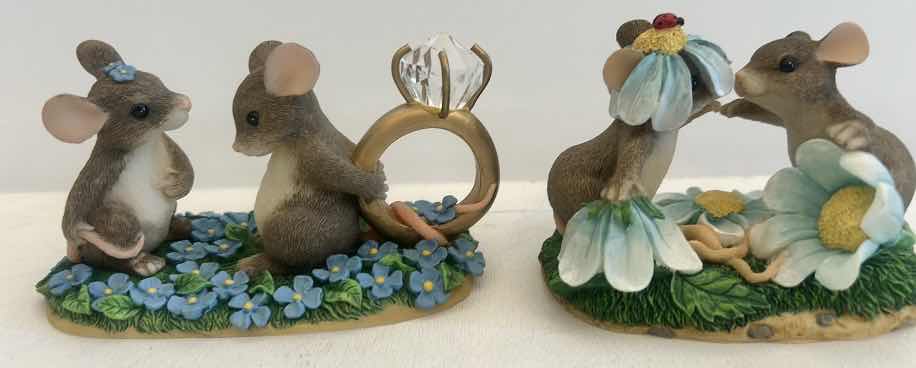 Photo 1 of 2 CHARMING TAILS MICE FIGURINES