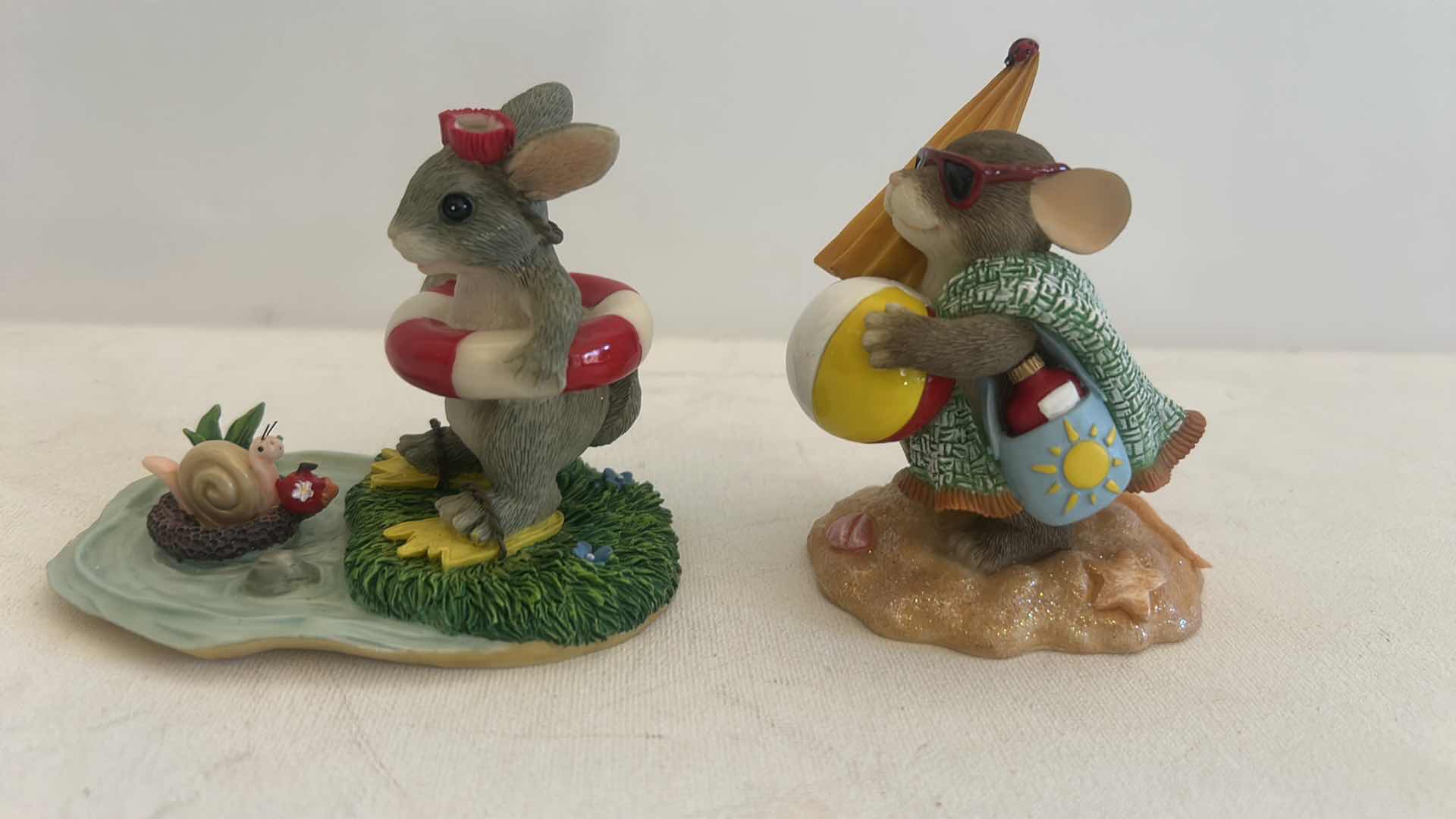 Photo 1 of 2-CHARMING TAILS COLLECTIBLE MICE FIGURINES