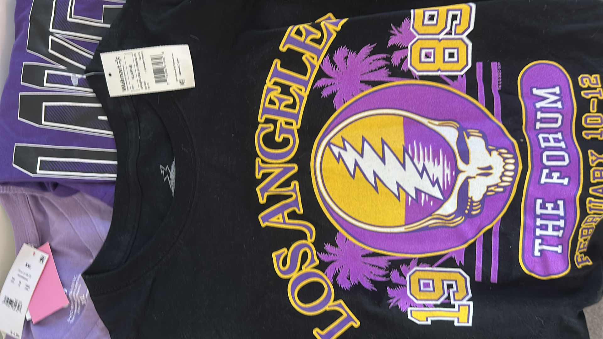 Photo 1 of 4 NEW LAKERS TSHIRTS & 1 THUG LIFE TEE