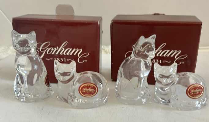 Photo 1 of 2 GORHAM CAT SALT AND PEPPER SHAKERS
