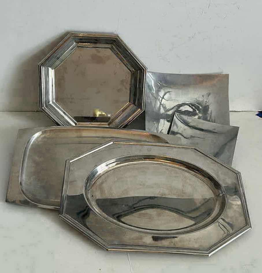 Photo 1 of 5 SILVER TONE PLATES & TRAYS