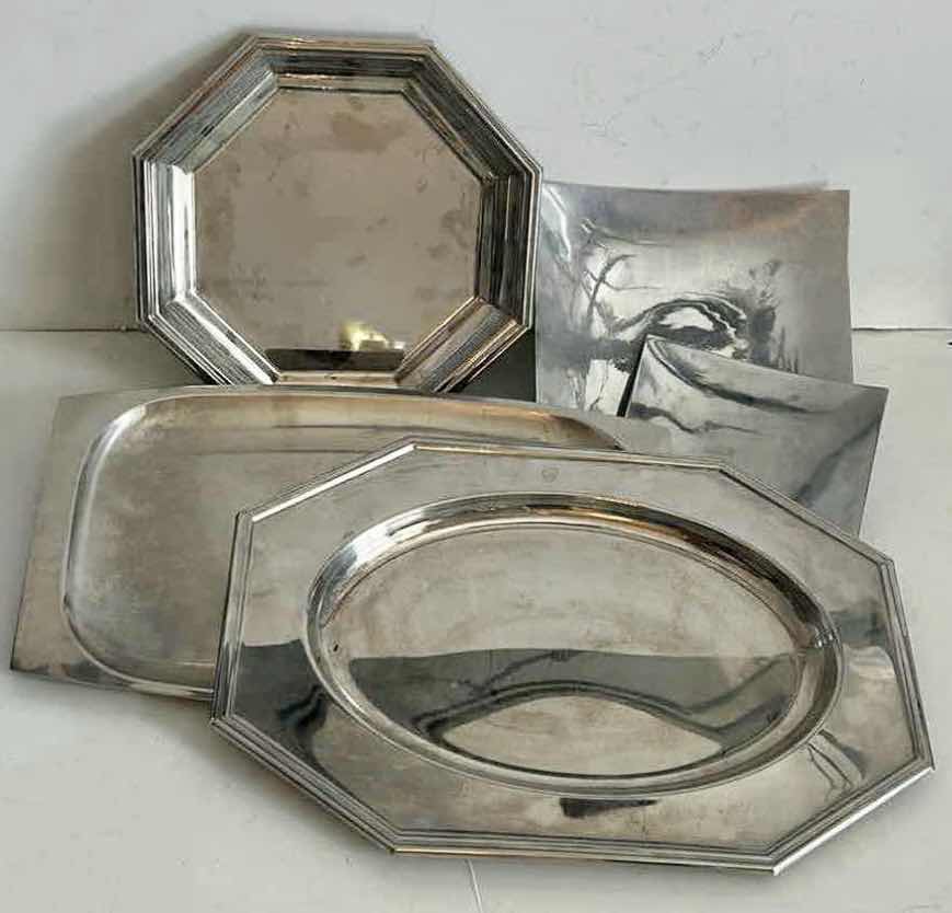 Photo 1 of 5 SILVER TONE PLATES & TRAYS