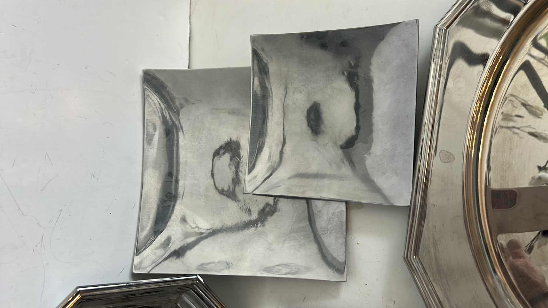 Photo 1 of 5 SILVER TONE PLATES & TRAYS