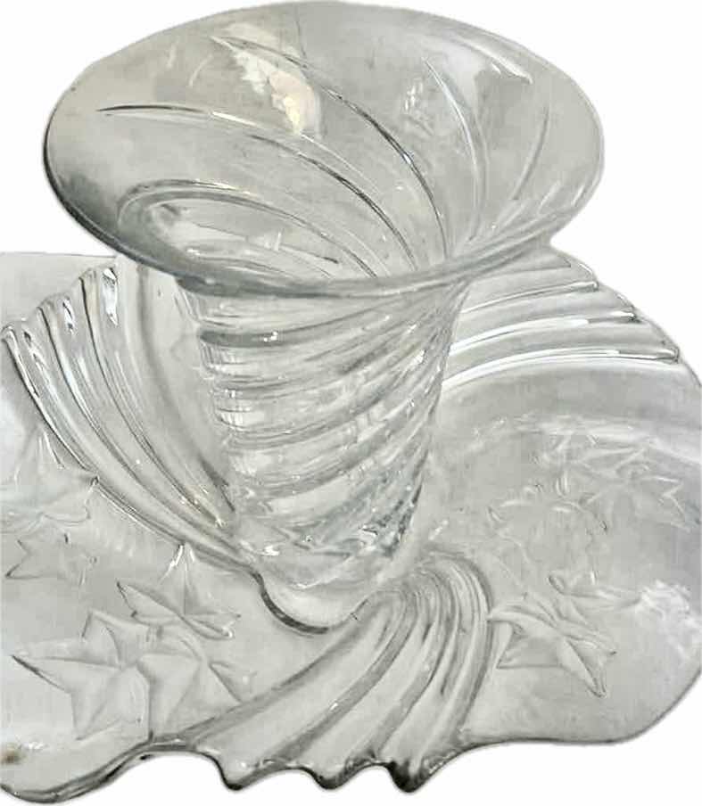 Photo 1 of HEAVY CUT CRYSTAL VASE H10” & BOWL