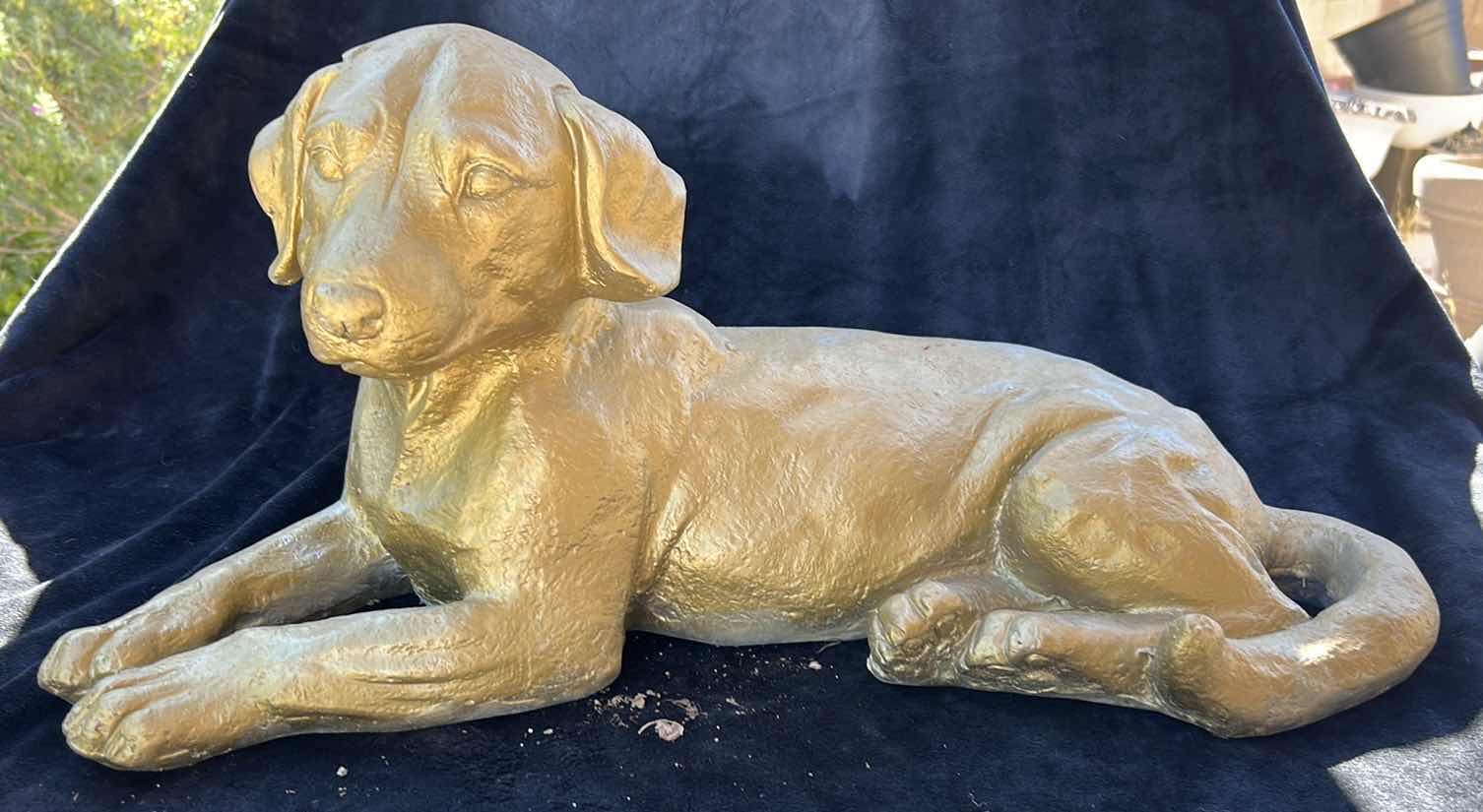 Photo 1 of PUPPY DOG FIGURINE OUTDOOR DECOR 23” x H12”