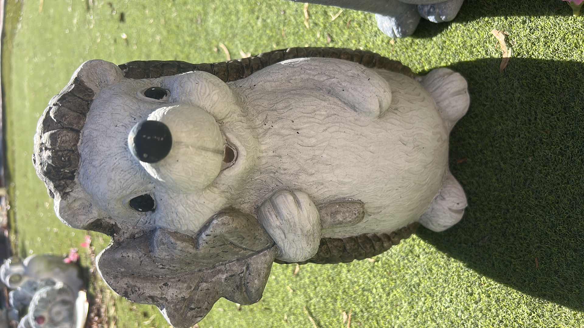 Photo 1 of OUTDOOR DECOR - HEDGEHOG & FOX FIGURINES ( TALLEST H 15”)