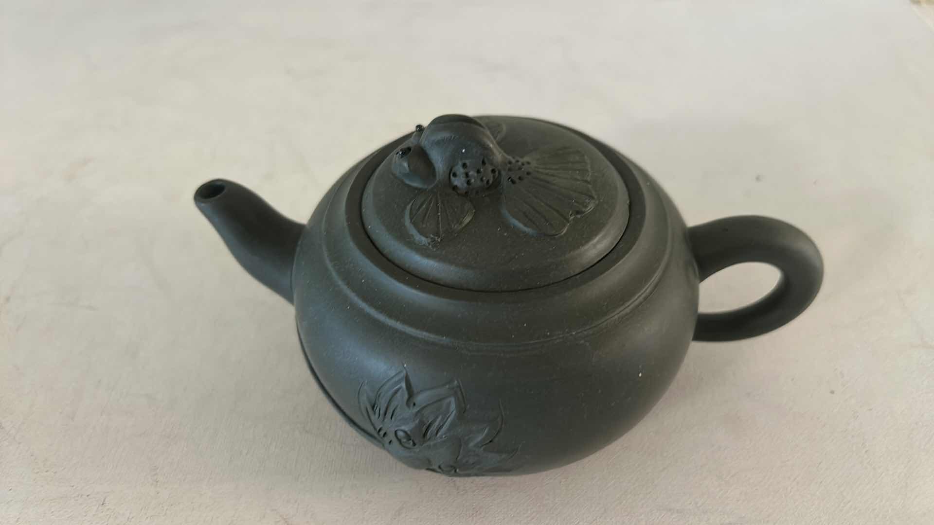 Photo 1 of YIXING ZISHA CLAY TEAPOT H4”