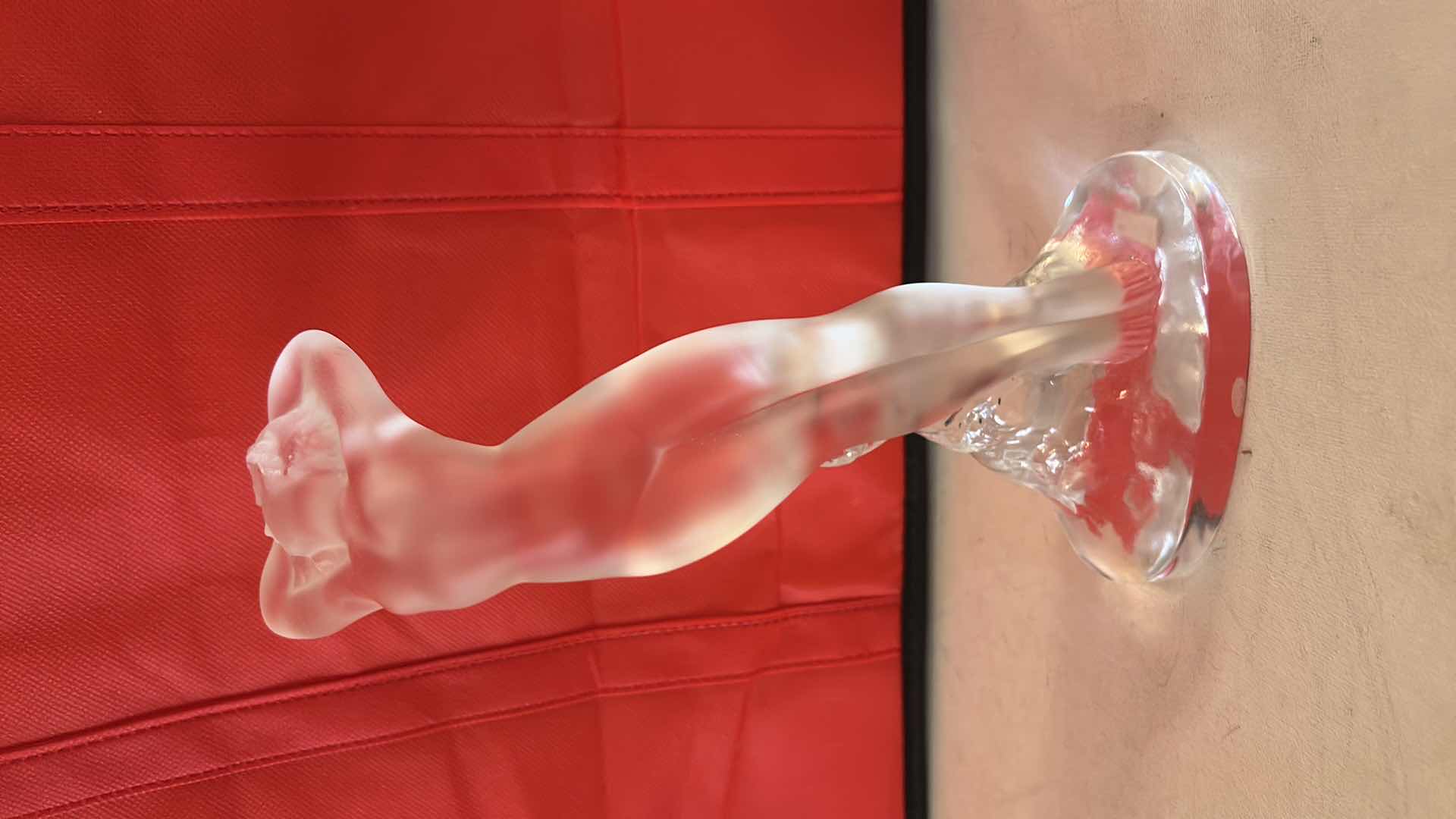 View 2 of LALIQUE CRYSTAL FIGURINE, NUDE DANCING WOMAN H10”