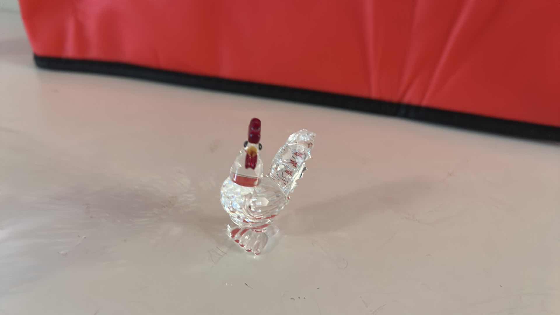 Photo 1 of 2 SWAROVSKI CRYSTAL FIGURINES/ HEDGEHOG H2.25” & ROOSTER