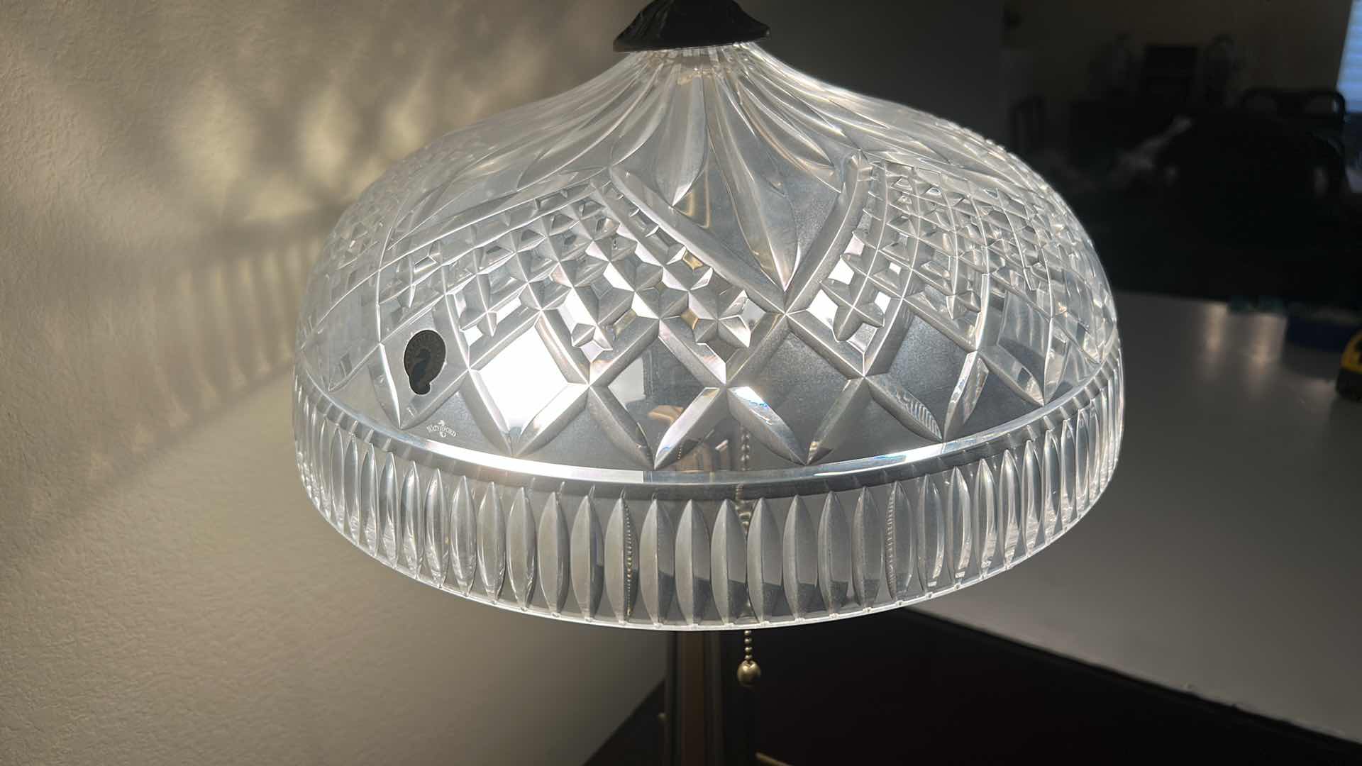 Photo 1 of WATERFORD CRYSTAL BEAUMONT TABLE LAMP H22”