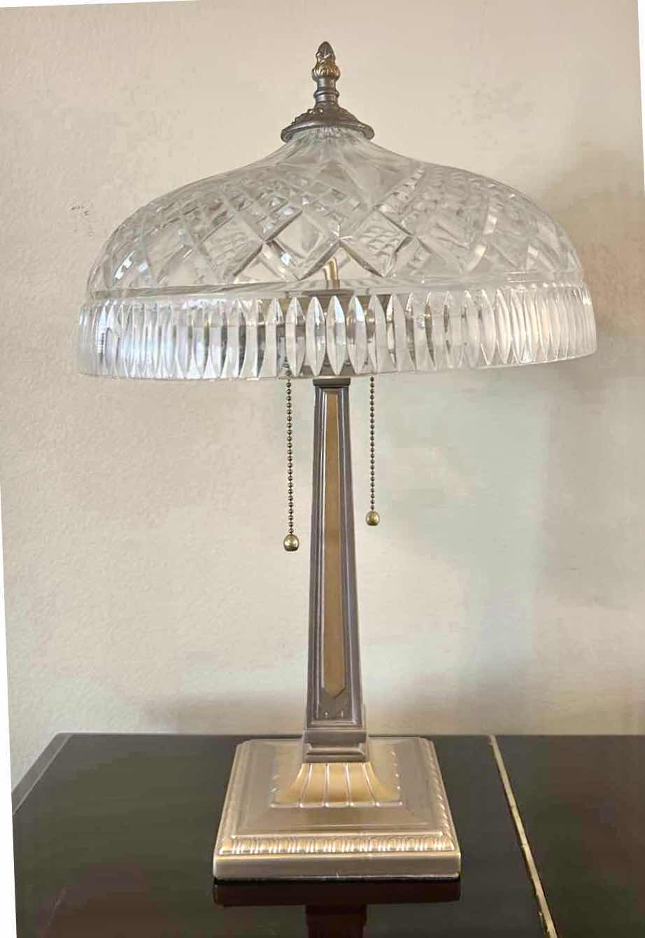 Photo 1 of WATERFORD CRYSTAL BEAUMONT TABLE LAMP H22”