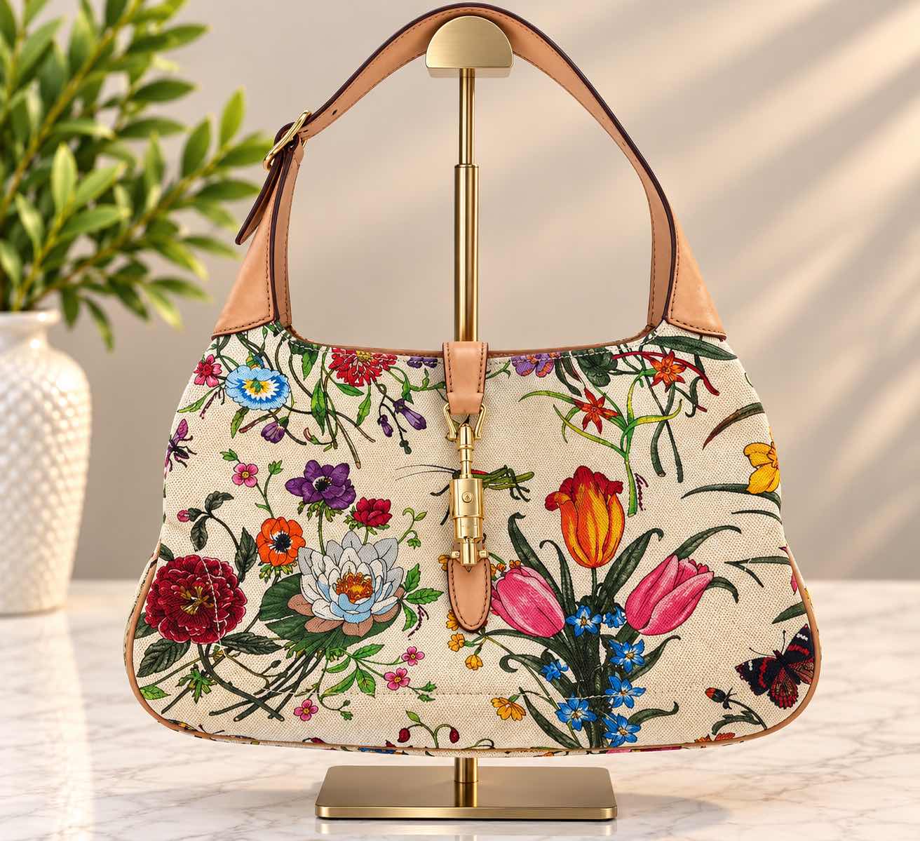 Photo 1 of AUTHENTIC GUCCI FLORA JACKIE HUGO BAG