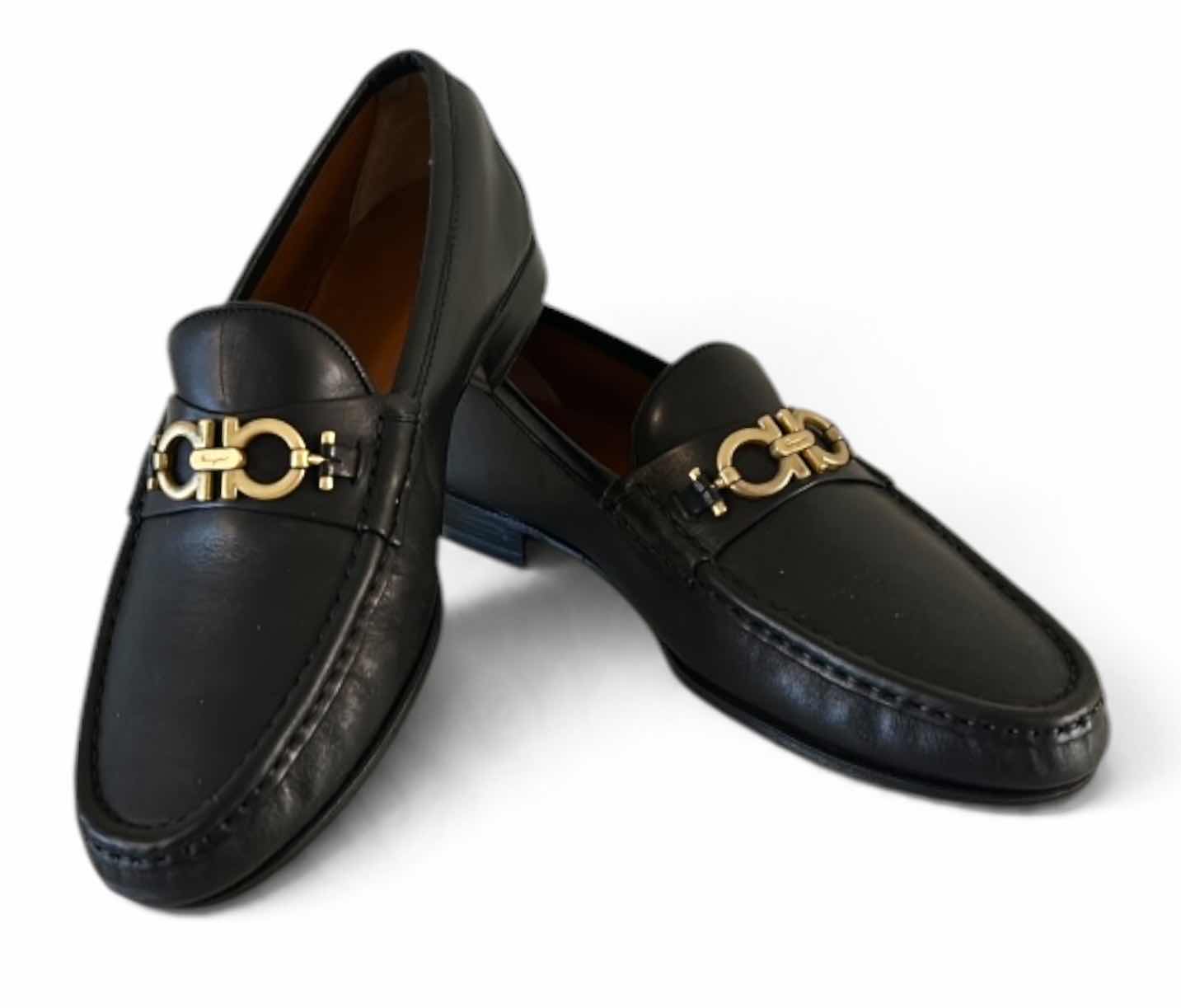 Photo 1 of SALVATORE FERRAGAMO MEN’S LEATHER LOAFERS SIZE 7.5EE