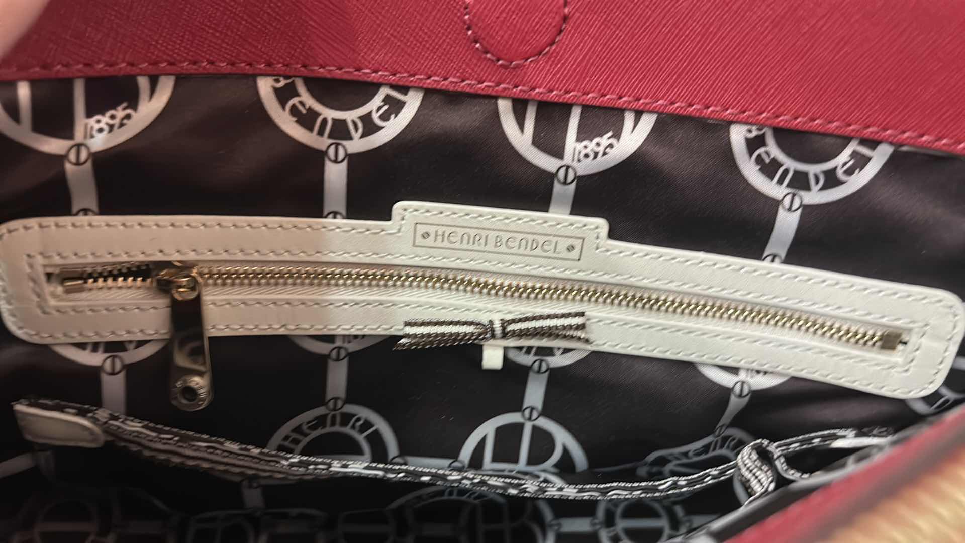 Photo 1 of HENRI BENDEL WEST 57th CARRYALL SATCHEL IN RED