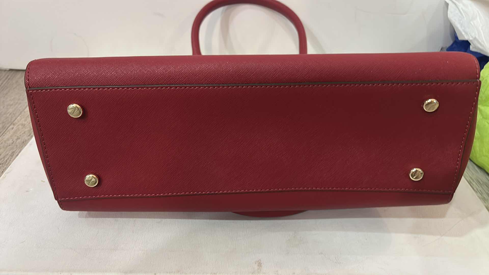 Photo 1 of HENRI BENDEL WEST 57th CARRYALL SATCHEL IN RED