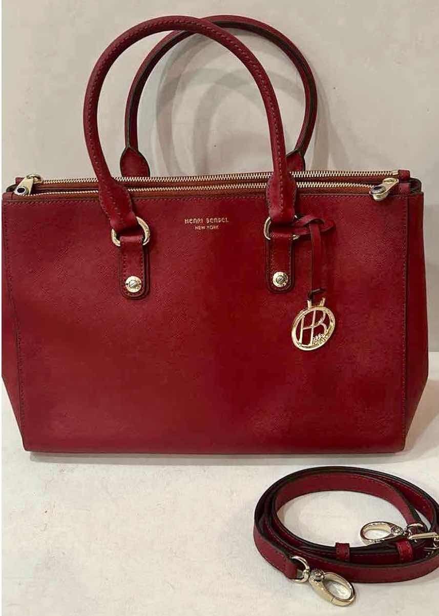 Photo 1 of HENRI BENDEL WEST 57th CARRYALL SATCHEL IN RED