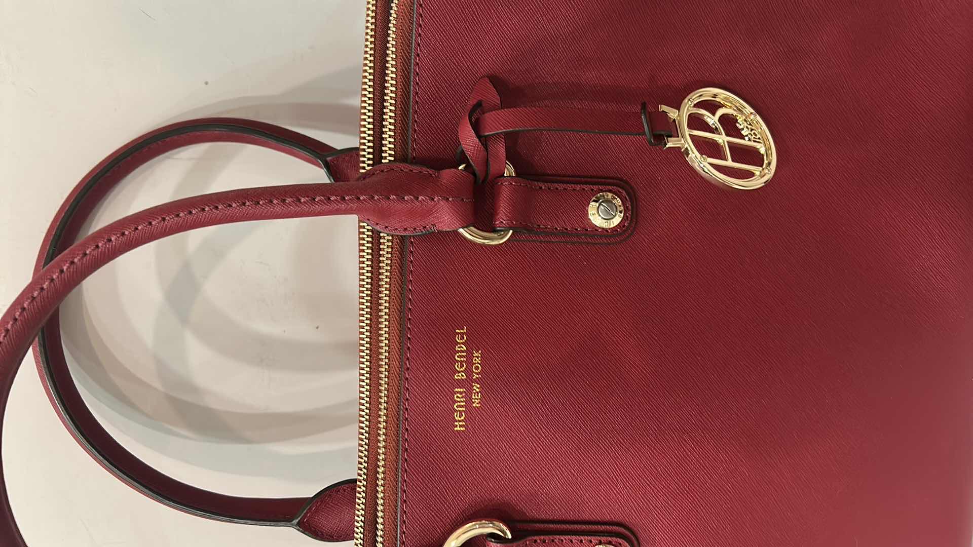 Photo 1 of HENRI BENDEL WEST 57th CARRYALL SATCHEL IN RED
